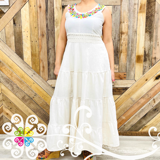 La Doña Long Dress - Embroider Women Dress