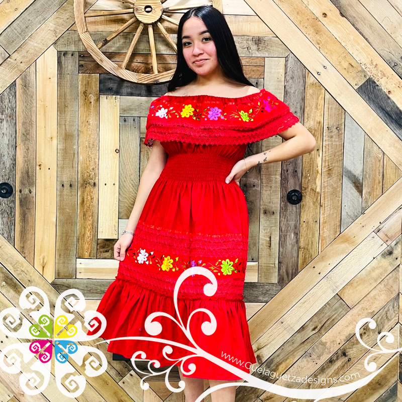 Campesino Dress Double Embroider
