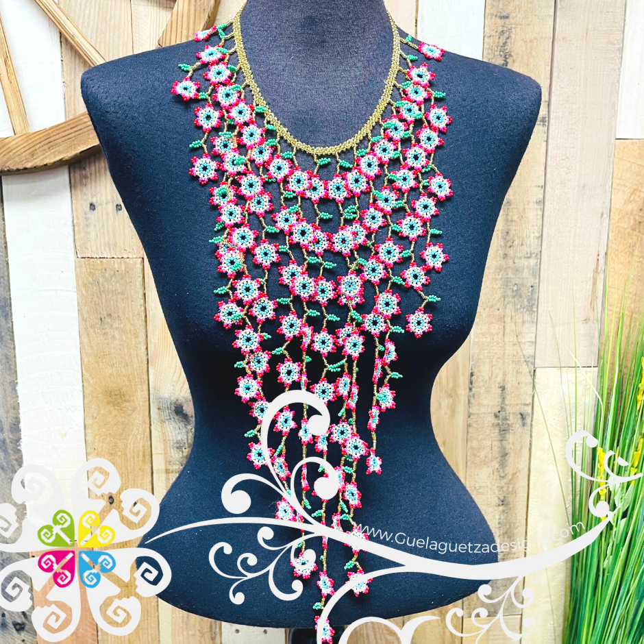 Buy Bead Necklace | Bead Bracelet | Daisy Beaded Necklace/Bracelet |  Colourful Glass and Seed beaded Choker/Bracelet | Handmade Flower Necklace  | Boho and Hippie (Bracelet) at Amazon.in