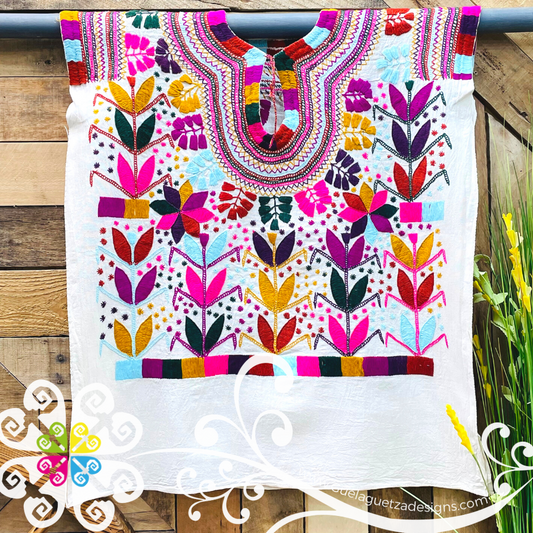 Large Milpa Embroider Top - Blusa Bordada