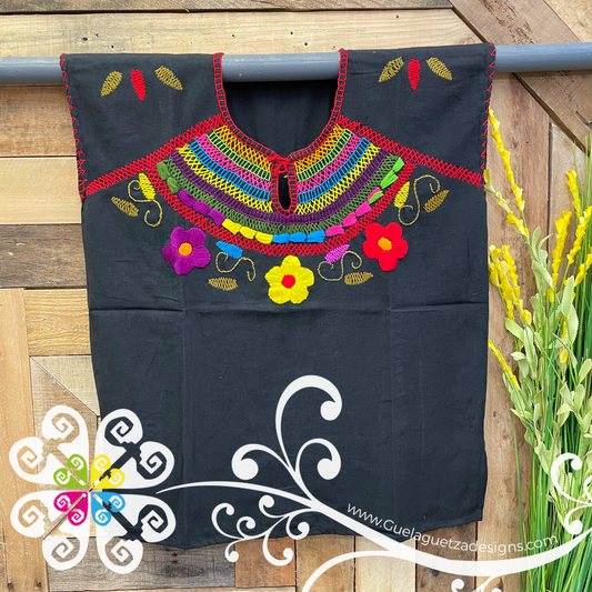 Half Moon Night Flower Women Embroider Top - Blusa Bordada