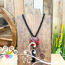 Black Multicolor Yoselin Heart Necklace - Artisan Necklace
