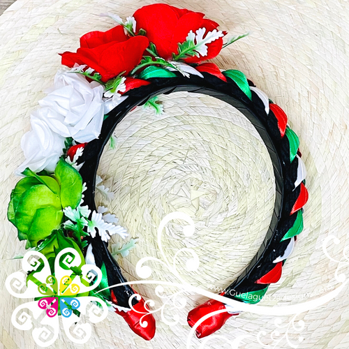Tricolor Flower Headband - Folkloric Headband
