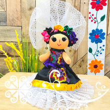 Oaxaca Istmeña Dress Mexican Otomi Doll - Fina