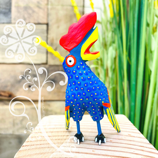 Rooster Alebrije Handcarve Wood Decoration Figure