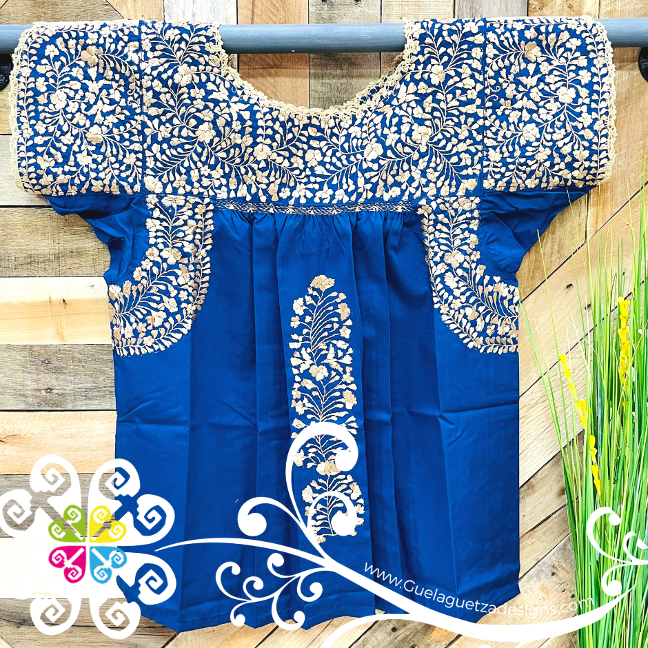 Large Solid Colors Blusa San Antonino Fina - Embroider Women Top