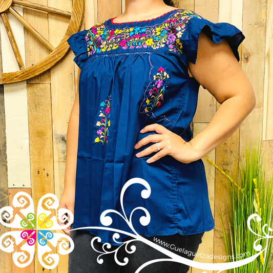 Large Blusa San Antonino Tableada - Embroider Women Top