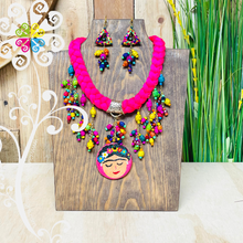 Sleeping Frida Braded Necklace- Palm Jewelry Set