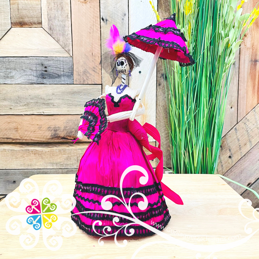 Catrina Corn Husk Doll - Catrina de Hoja de Maiz