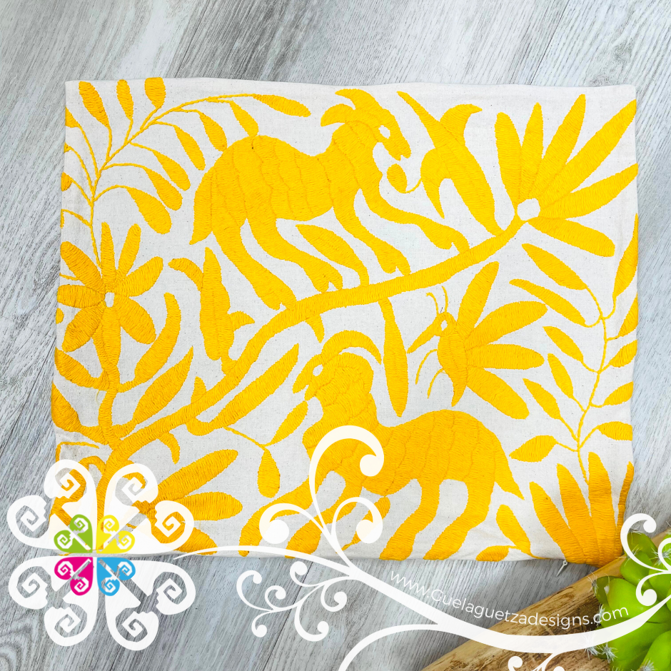 Yellow Otomi Decorative Pillow Cases - with Zipper