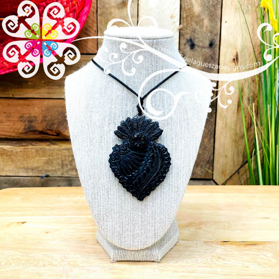 Heart Of Spades - Black Clay Jewelry