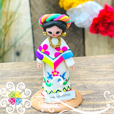 24- San Luis Potosi Little Doll Figurine - Fondant Doll