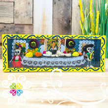 Yellow Mini Box Long Mexican Decor - Cajita Decorativa Barro Cocido