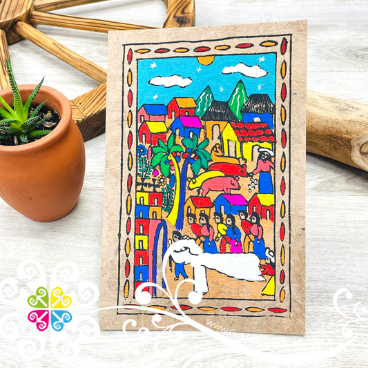 Small Pueblo Designs - Amate Paintings
