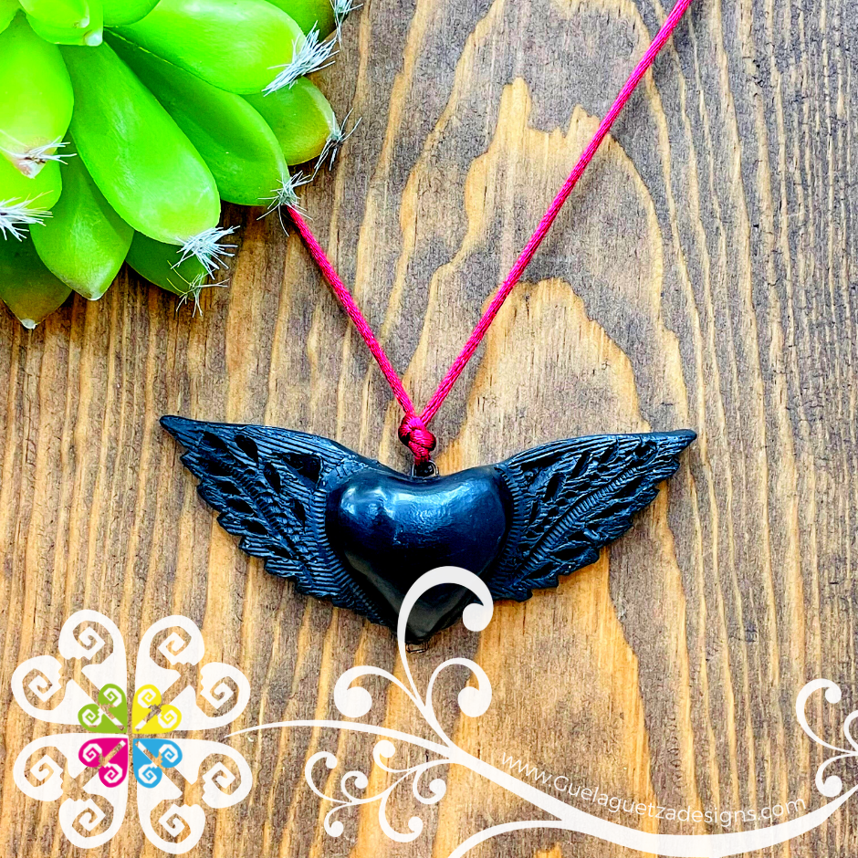 Angel Wings - Black Clay Jewelry