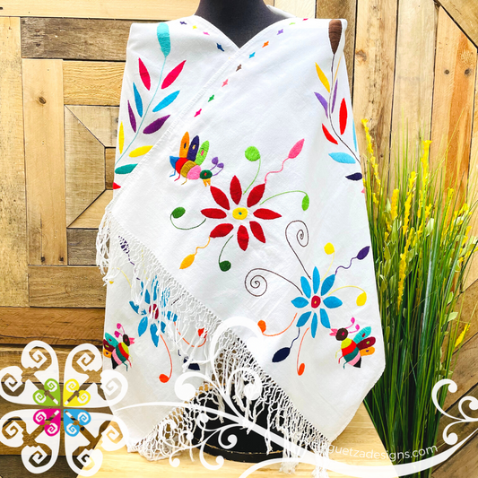 Otomi Embroider Scarf - Rebozo