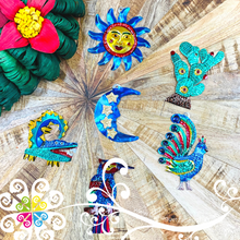 Set of 6 Hojalata Ornaments - Mexican Christmas