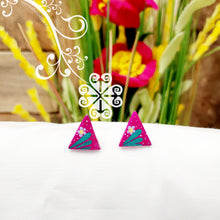 Triangles - Hand Painted Studs