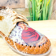 Frida Red Scarf/Gold - Loafers Artisan Leather Women Shoes