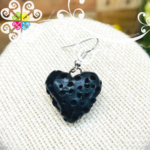 8- Lovely Heart Set - Black Clay Jewelry