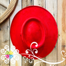Red Golf Orillado Velvet Hat-  Fall Hat