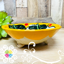 Yellow Guerrero Hand Painted Salsa Bowl - Salcero De Barro