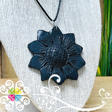 1- Sunflower Set - Black Clay Jewelry