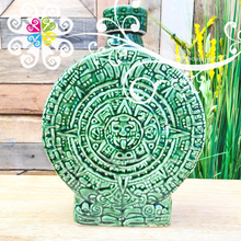 Aztec Calendar Bottle - Ceramic Set Tequilero