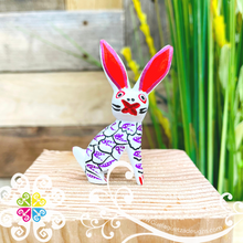 Mini Rabbit Alebrije Handcarve Wood Decoration Figure