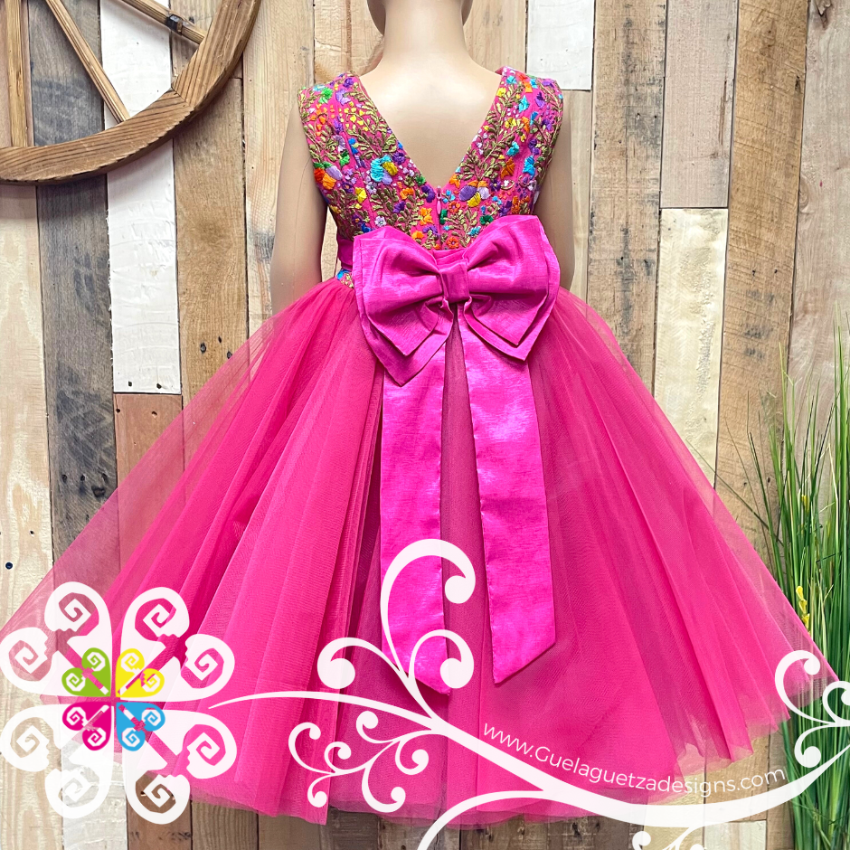 2T Girls Embroidered Party Dress Guelaguetza Designs 2T Girls Embroidered Party Dress Guelaguetza Designs