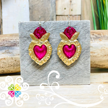 Colores Mini Hearts - Hojalata Earrings