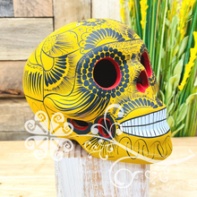 Large Solid Colors Hand Painted Sugar Skull  - Calaverita Guerrero