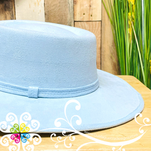 Sky Blue Golf Orillado Velvet Hat-  Fall Hat
