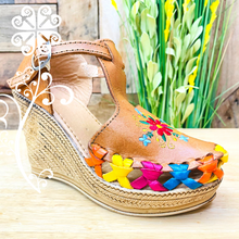 Natural Flowers Wedges Women Shoes