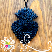 Heart of Spades Set - Black Clay Jewelry