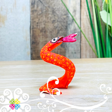 Mini Snake Alebrije Handcarve Wood Decoration Figure