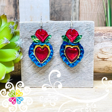 Multicolor Hearts - Hojalata Earrings