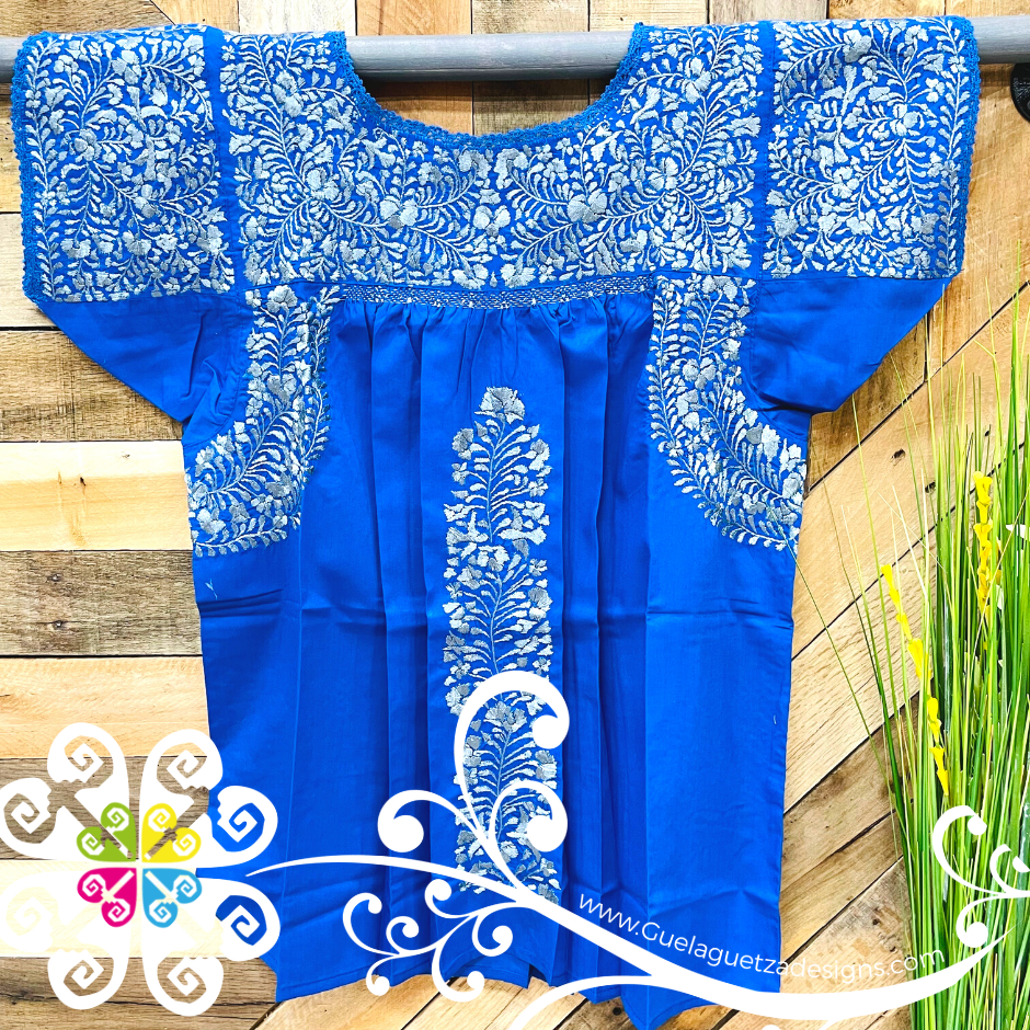 Large Solid Colors Blusa San Antonino Fina - Embroider Women Top