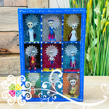 Blue Mexican Gallery Box Decor - Cajita Decorativa Barro Cocido