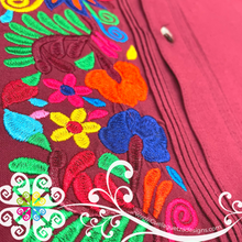 Burgundy Floral Stripe Shirt - Embroider Men Shirt