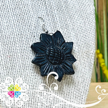 1- Sunflower Set - Black Clay Jewelry