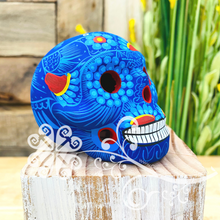 Small Solid Color Hand Painted Sugar Skull  - Calaverita Guerrero