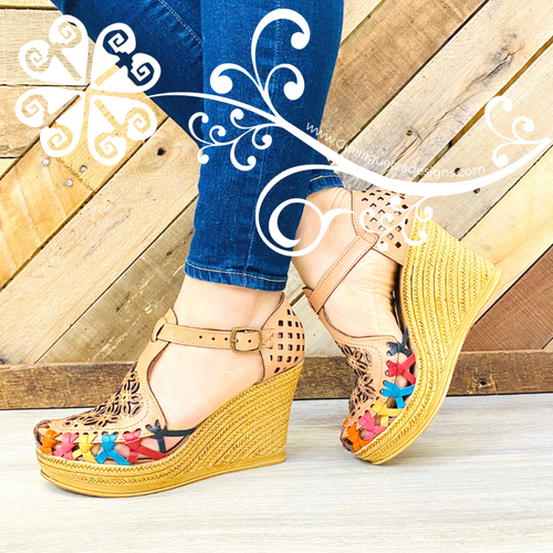 Daisy Buckle Wedges Women Shoes