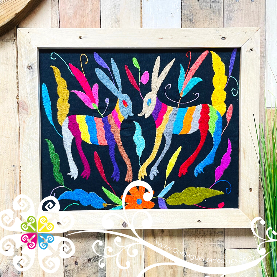 Embroidered Otomi Frame - Wall Art