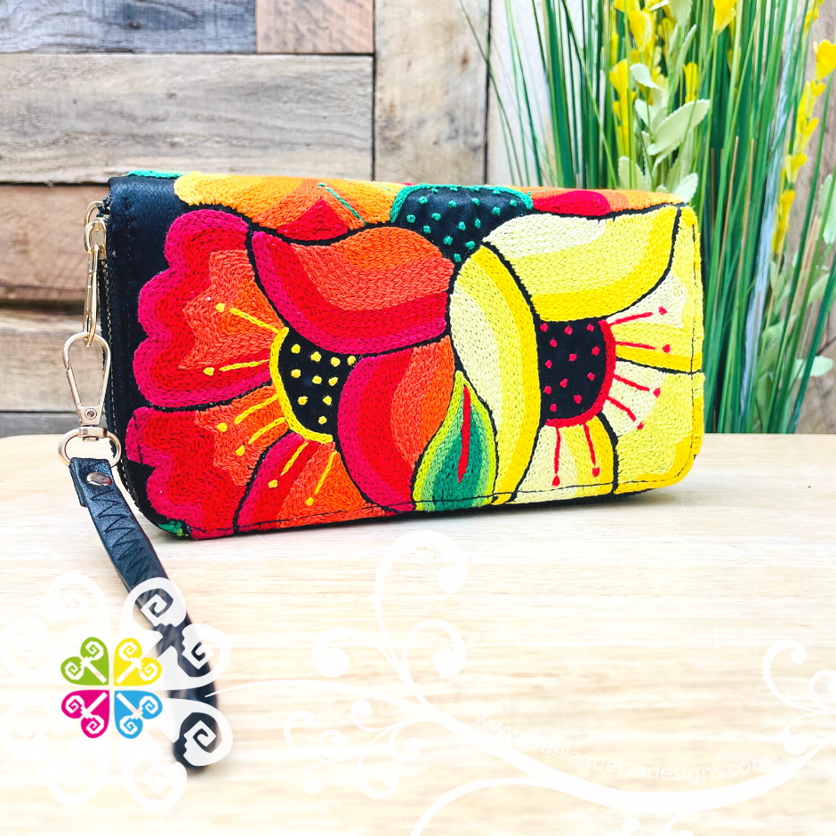 Large Tehuana Embroider Wallet
