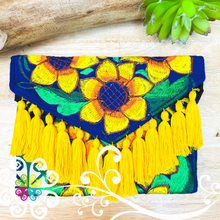 Sunflower Embroider Boho Crossover