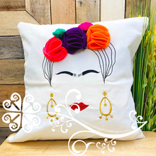 Beige Frida Embroider Pillow