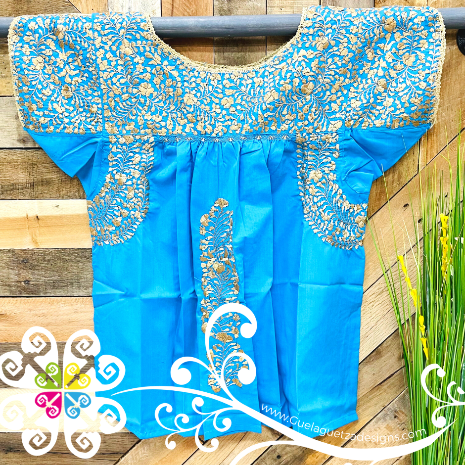 Large Solid Colors Blusa San Antonino Fina - Embroider Women Top