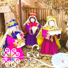 Mini Corn Husk Nativity Set - Nacimiento Navideno