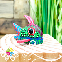 Mini Betta Fish Alebrije Handcarve Wood Decoration Figure
